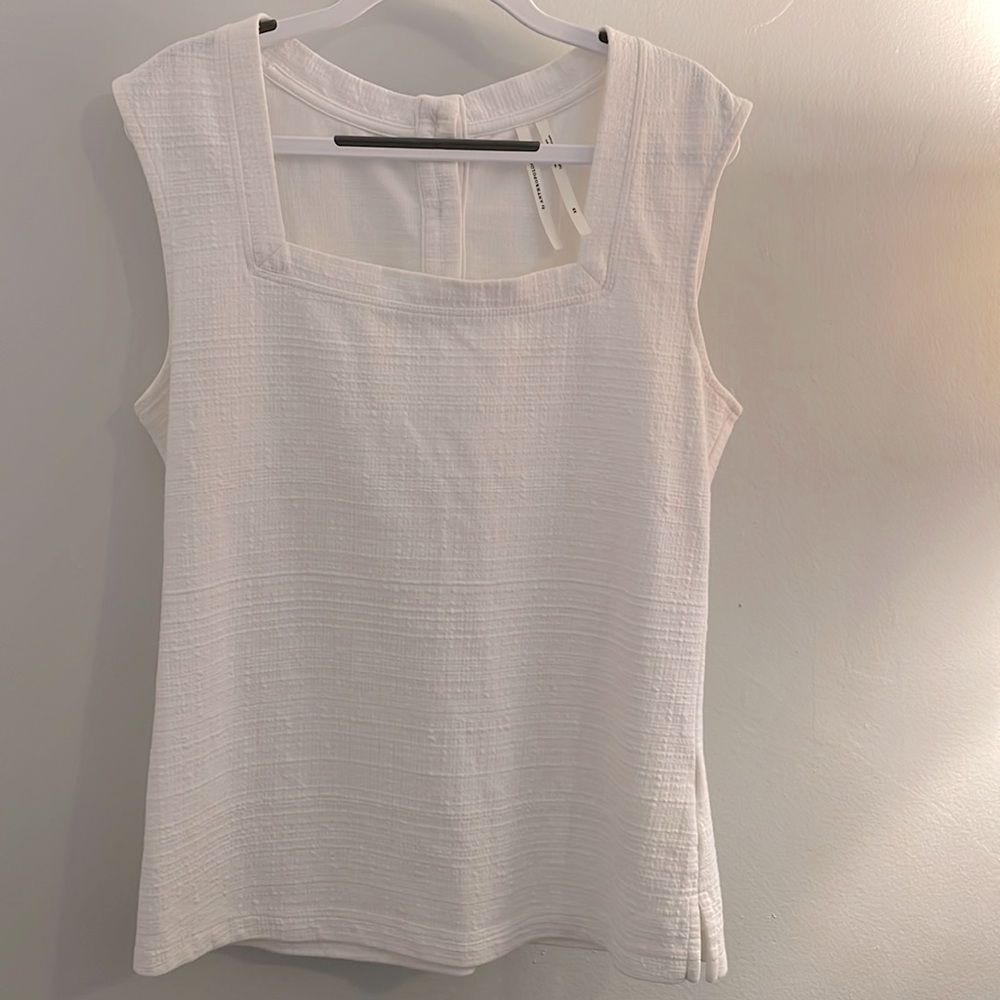 Anthropologie, white tank, XS, like new